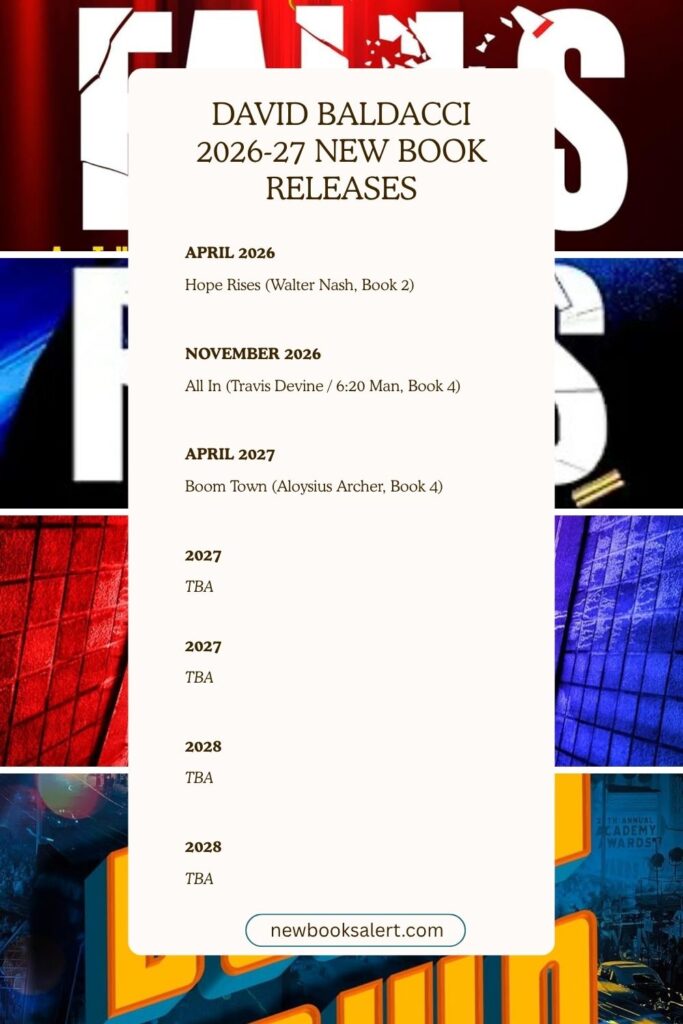 David Baldacci 2026/2027 Release Schedule Printable