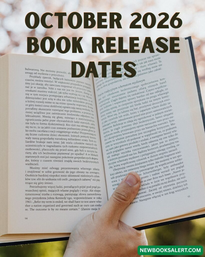 October 2026 Book Release Dates Printable